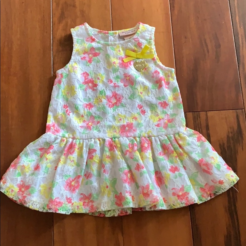 JUICY COUTURE | Girl's White Floral Spring Dress